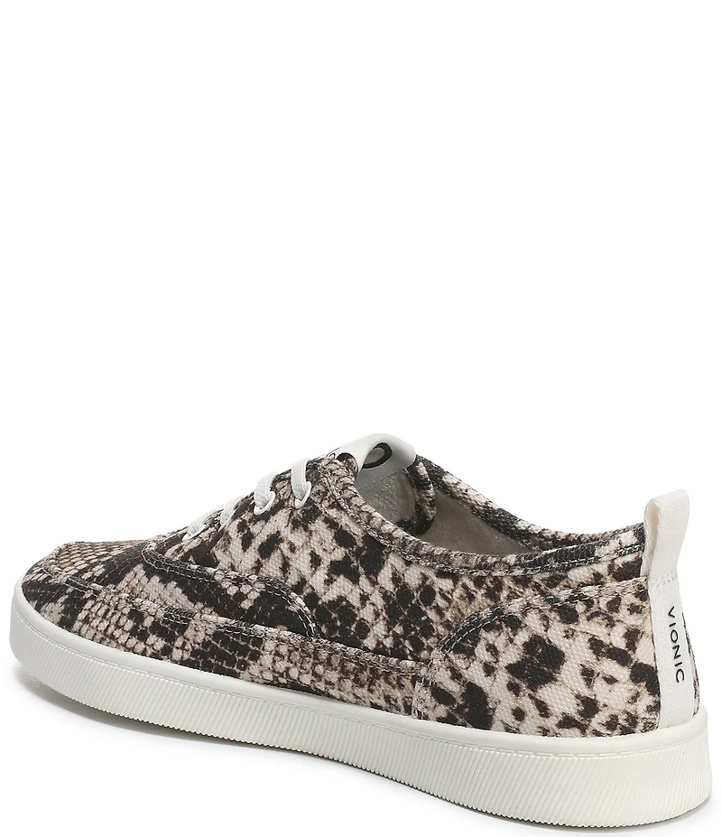 Vionic Cyan Canvas Platform Sneakers