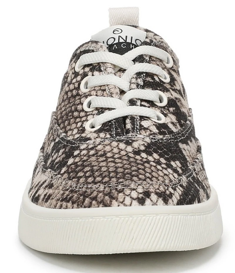 Vionic Cyan Canvas Platform Sneakers