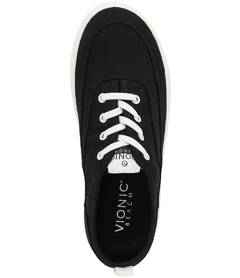Vionic Cyan Canvas Platform Sneakers