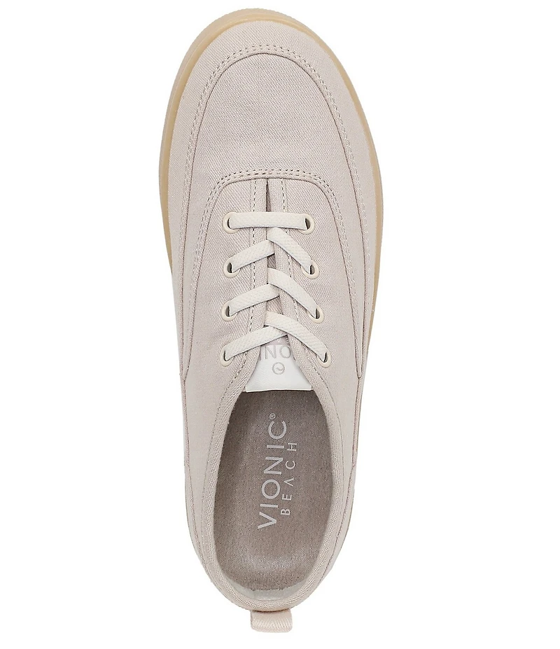 Vionic Cyan Canvas Platform Sneakers