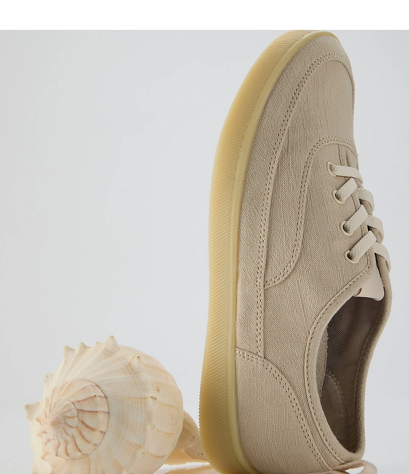 Vionic Cyan Canvas Platform Sneakers