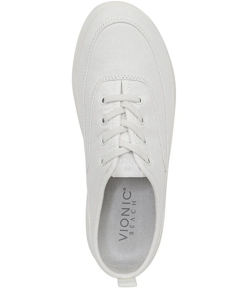 Vionic Cyan Canvas Platform Sneakers