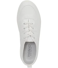 Vionic Cyan Canvas Platform Sneakers