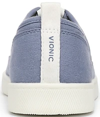 Vionic Cyan Canvas Platform Sneakers