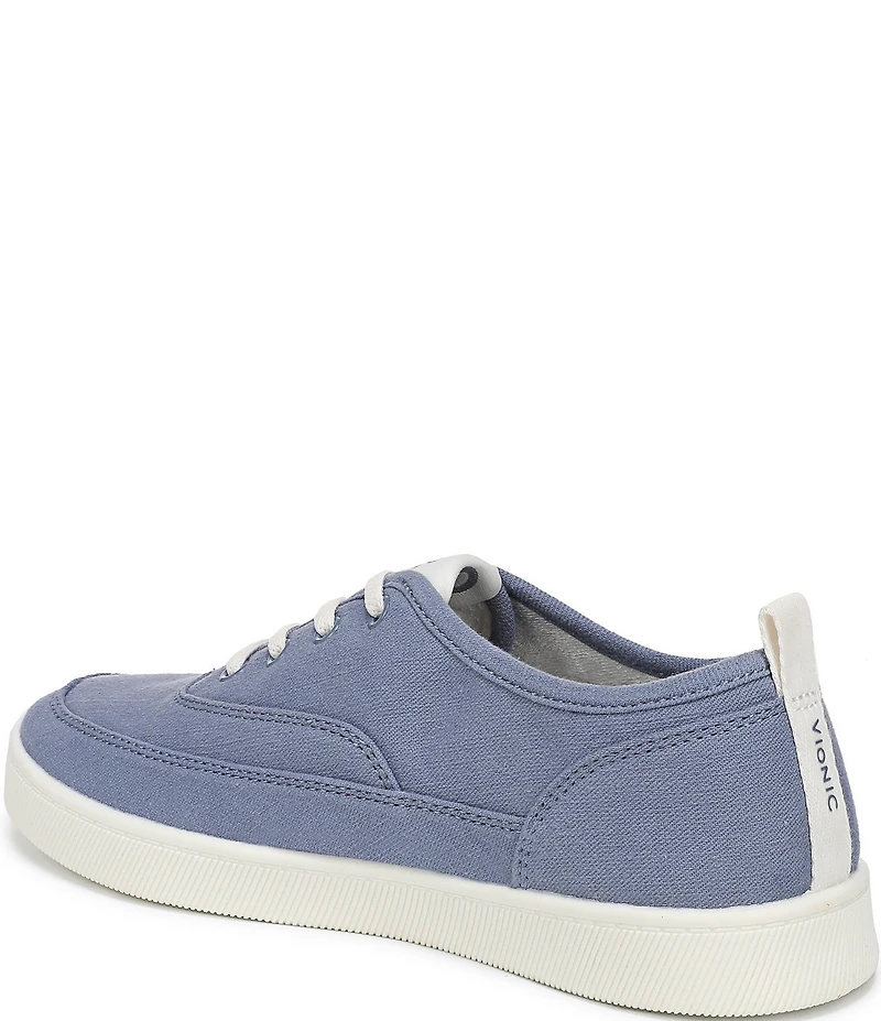 Vionic Cyan Canvas Platform Sneakers