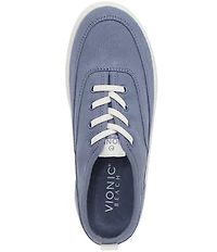 Vionic Cyan Canvas Platform Sneakers