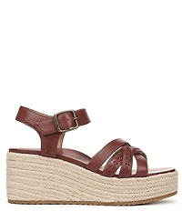 Vionic Dana Vegan Leather Wedge Espadrille Sandals