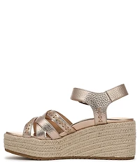 Vionic Dana Vegan Leather Wedge Espadrille Sandals