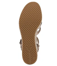 Vionic Dana Vegan Leather Wedge Espadrille Sandals