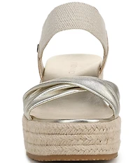 Vionic Darla Leather Wedge Espadrille Sandals