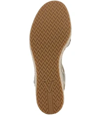 Vionic Darla Leather Wedge Espadrille Sandals