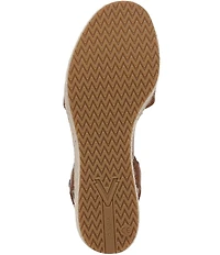 Vionic Darla Leather Wedge Espadrille Sandals
