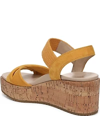 Vionic Darla Suede Wedge Sandals