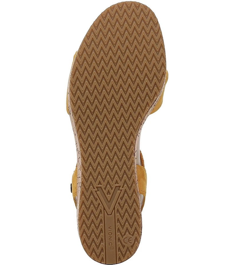 Vionic Darla Suede Wedge Sandals