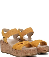 Vionic Darla Suede Wedge Sandals