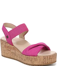 Vionic Darla Suede Wedge Sandals