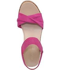 Vionic Darla Suede Wedge Sandals