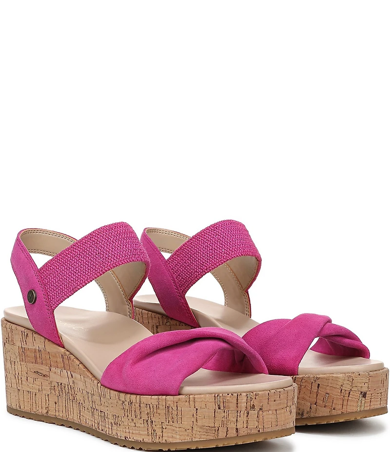 Vionic Darla Suede Wedge Sandals