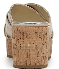 Vionic Dawn Leather Wedge Sandals