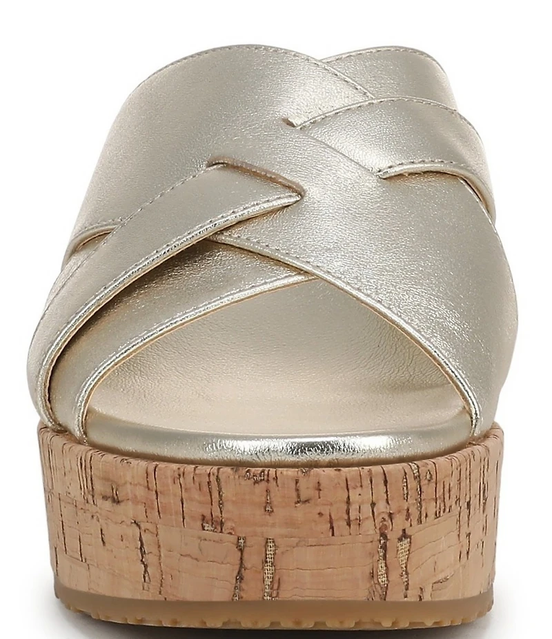 Vionic Dawn Leather Wedge Sandals