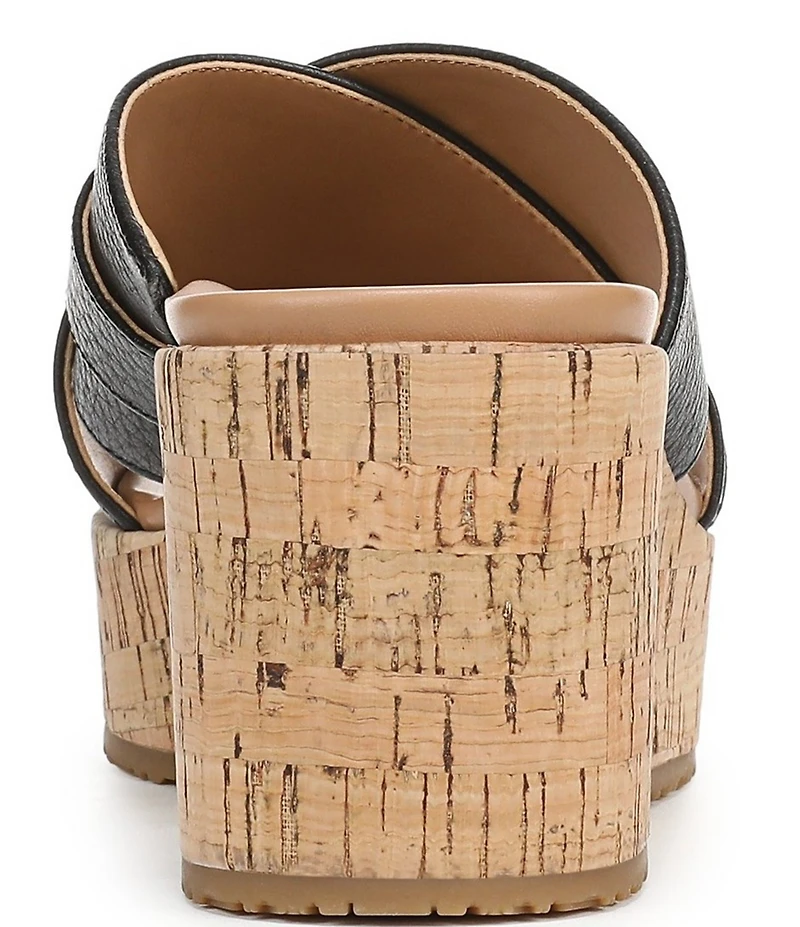 Vionic Dawn Leather Wedge Sandals