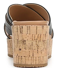 Vionic Dawn Leather Wedge Sandals