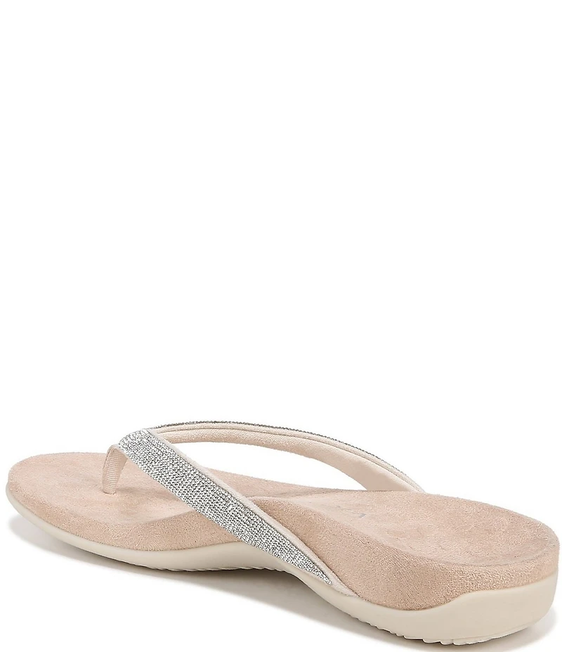 Vionic Dillon Shine Rhinestone Thong Sandals