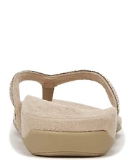 Vionic Dillon Shine Rhinestone Thong Sandals