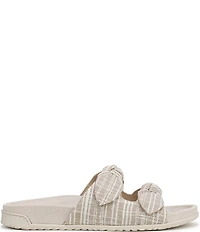 Vionic Elara Canvas Knotted Detail Slide Sandals