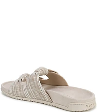 Vionic Elara Canvas Knotted Detail Slide Sandals