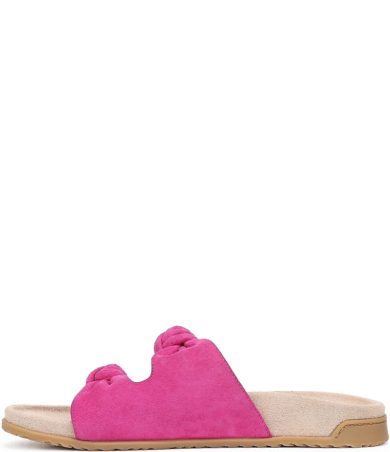 Vionic Elara Suede Knotted Detail Slide Sandals