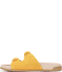 Vionic Elara Suede Knotted Detail Slide Sandals