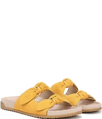 Vionic Elara Suede Knotted Detail Slide Sandals