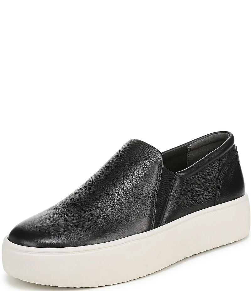 Vionic Ellen Leather Slip On Platform Sneakers