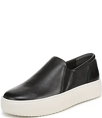 Vionic Ellen Leather Slip On Platform Sneakers