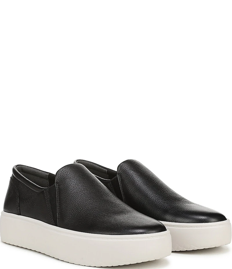 Vionic Ellen Leather Slip On Platform Sneakers