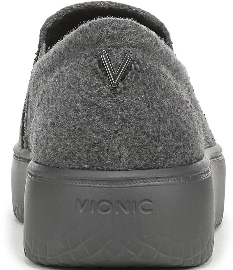 Vionic Ellen Wool Slip On Platform Sneakers