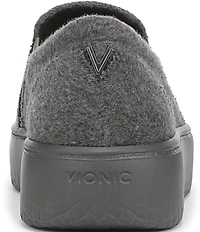 Vionic Ellen Wool Slip On Platform Sneakers