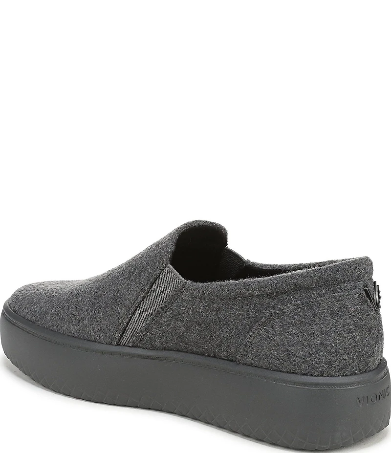 Vionic Ellen Wool Slip On Platform Sneakers