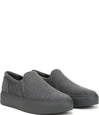 Vionic Ellen Wool Slip On Platform Sneakers
