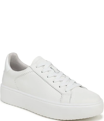 Vionic Emilia Leather Lace Up Platform Sneakers