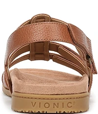 Vionic Eureka Leather Slingback Sandals