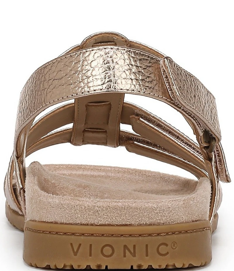 Vionic Eureka Leather Slingback Sandals