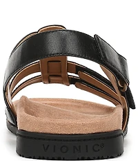 Vionic Eureka Leather Slingback Sandals