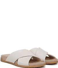 Vionic Etna Leather Slide Sandals