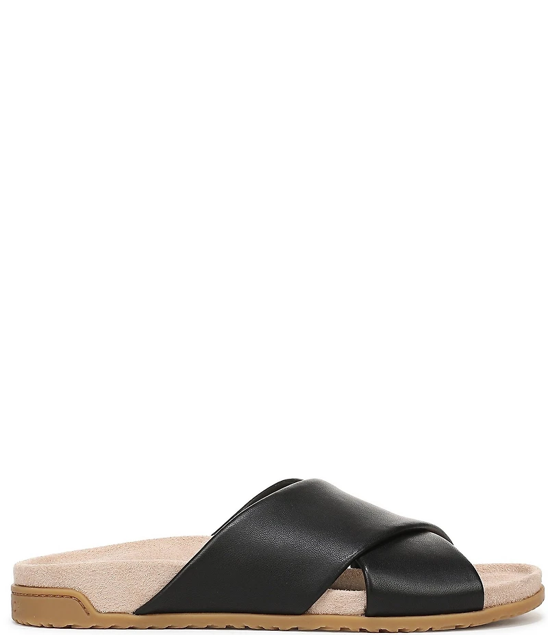 Vionic Etna Leather Slide Sandals