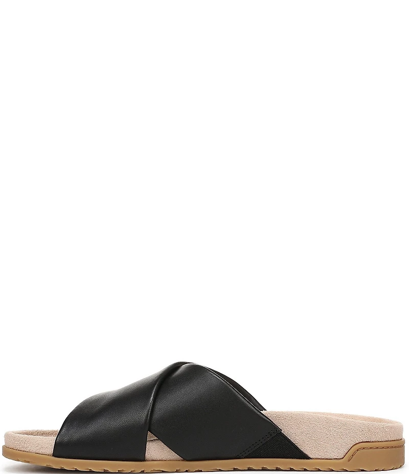 Vionic Etna Leather Slide Sandals