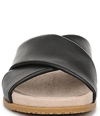 Vionic Etna Leather Slide Sandals