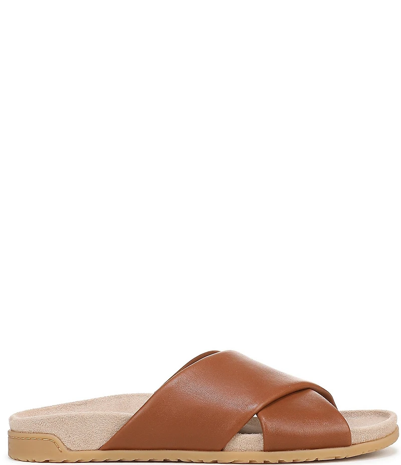 Vionic Etna Leather Slide Sandals