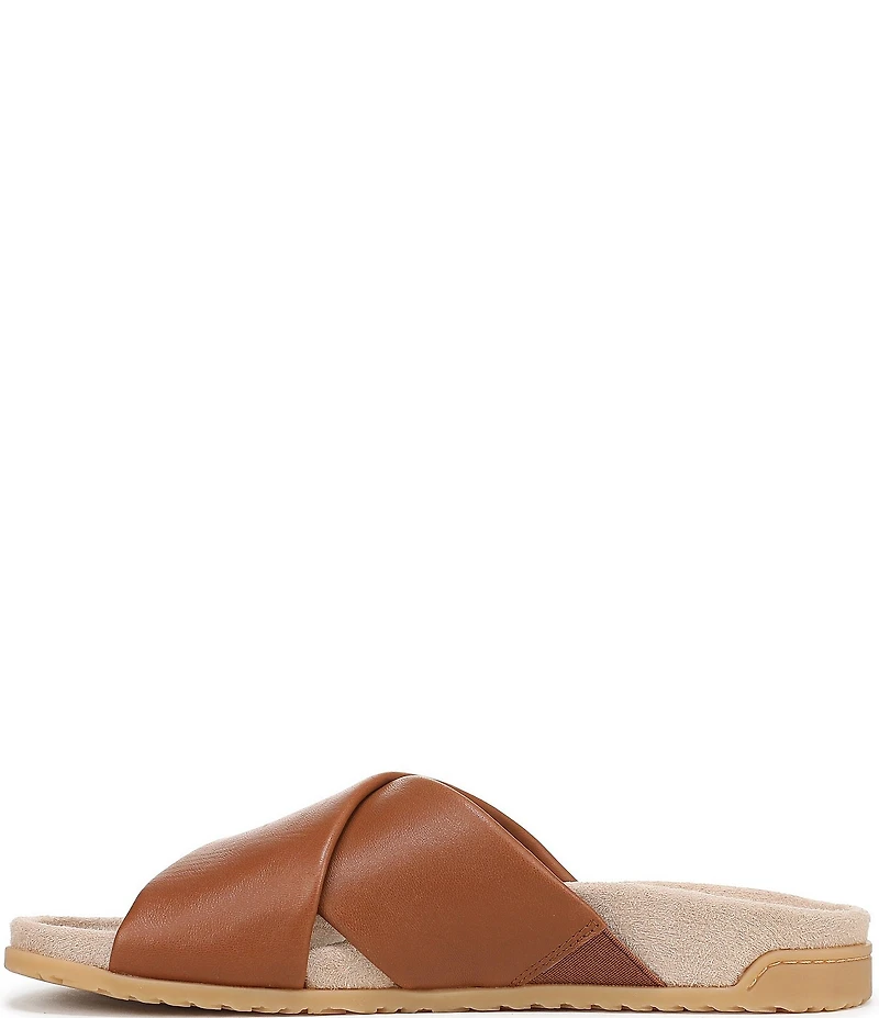 Vionic Etna Leather Slide Sandals